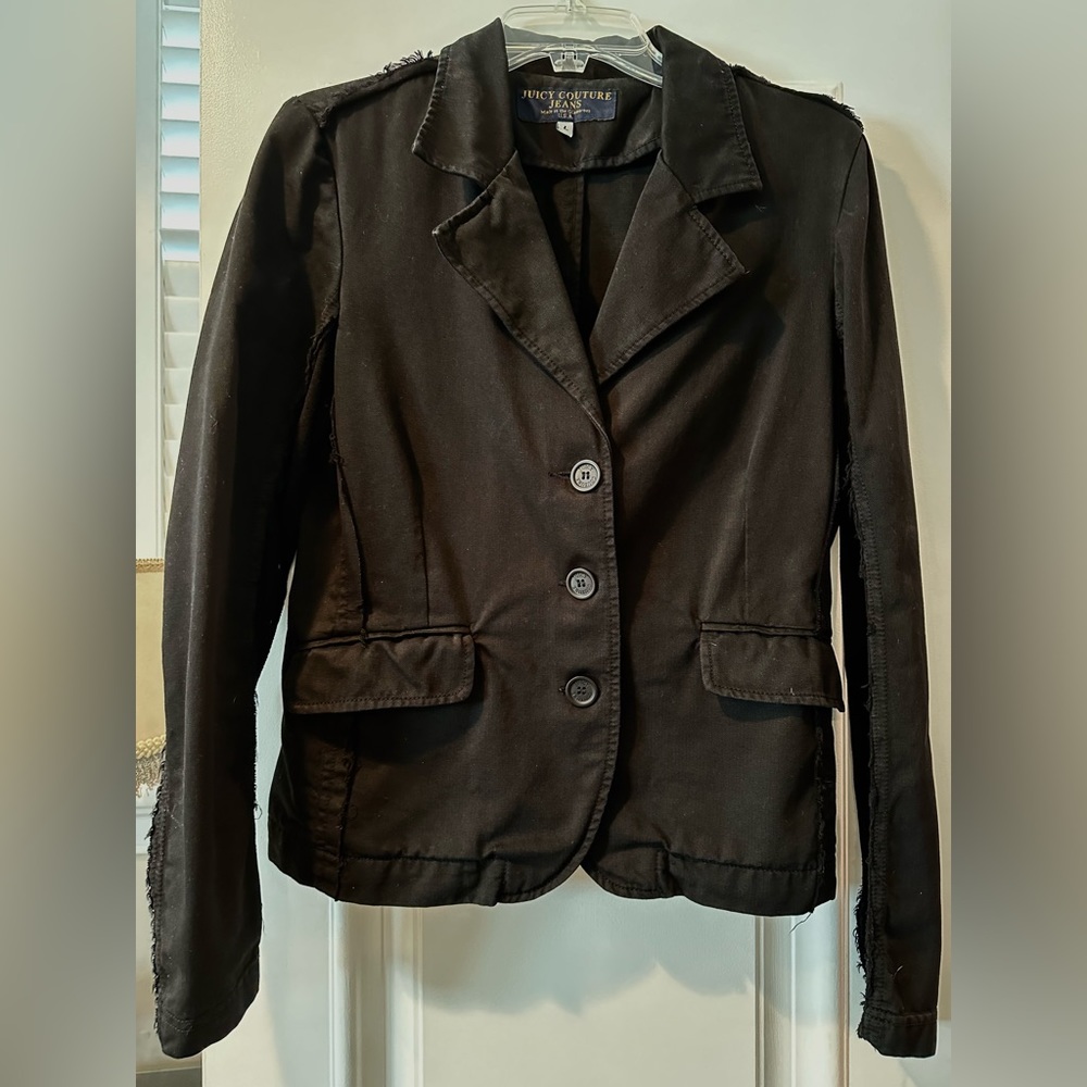 Juicy Couture Jean Blazer, Black Size L